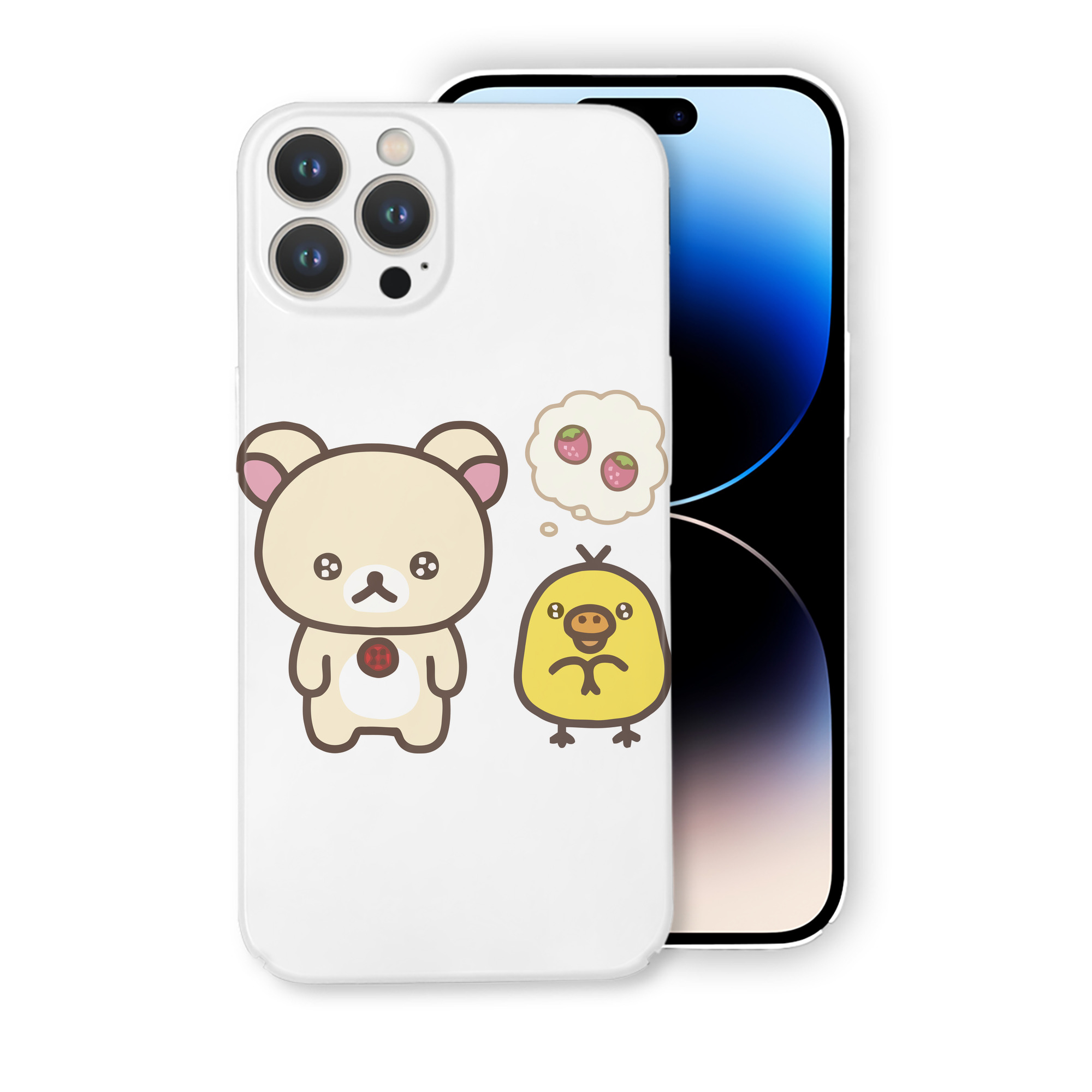 （画像用） リラックマ リラックマ キイロイトリ Rilakkuma Korilakkuma Kiiroitori 【iPhone 14シリーズ対応】ハードケース